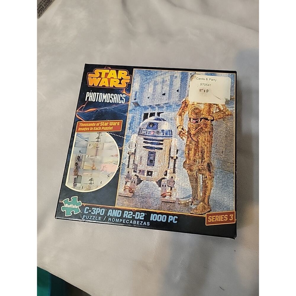 Star Wars Photomosaics: C-3PO & R2-D2 1000 Piece Jigsaw Puzzle Buffalo Games